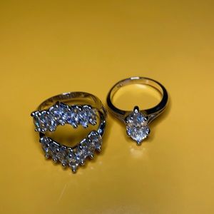 925 Sterling Silver Engagement Set 7